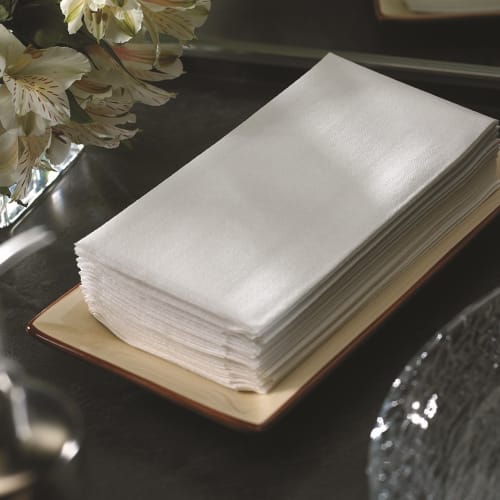 Hoffmaster® Linen-Like® Guest Towel, 1/6-Fold, 12x17, White